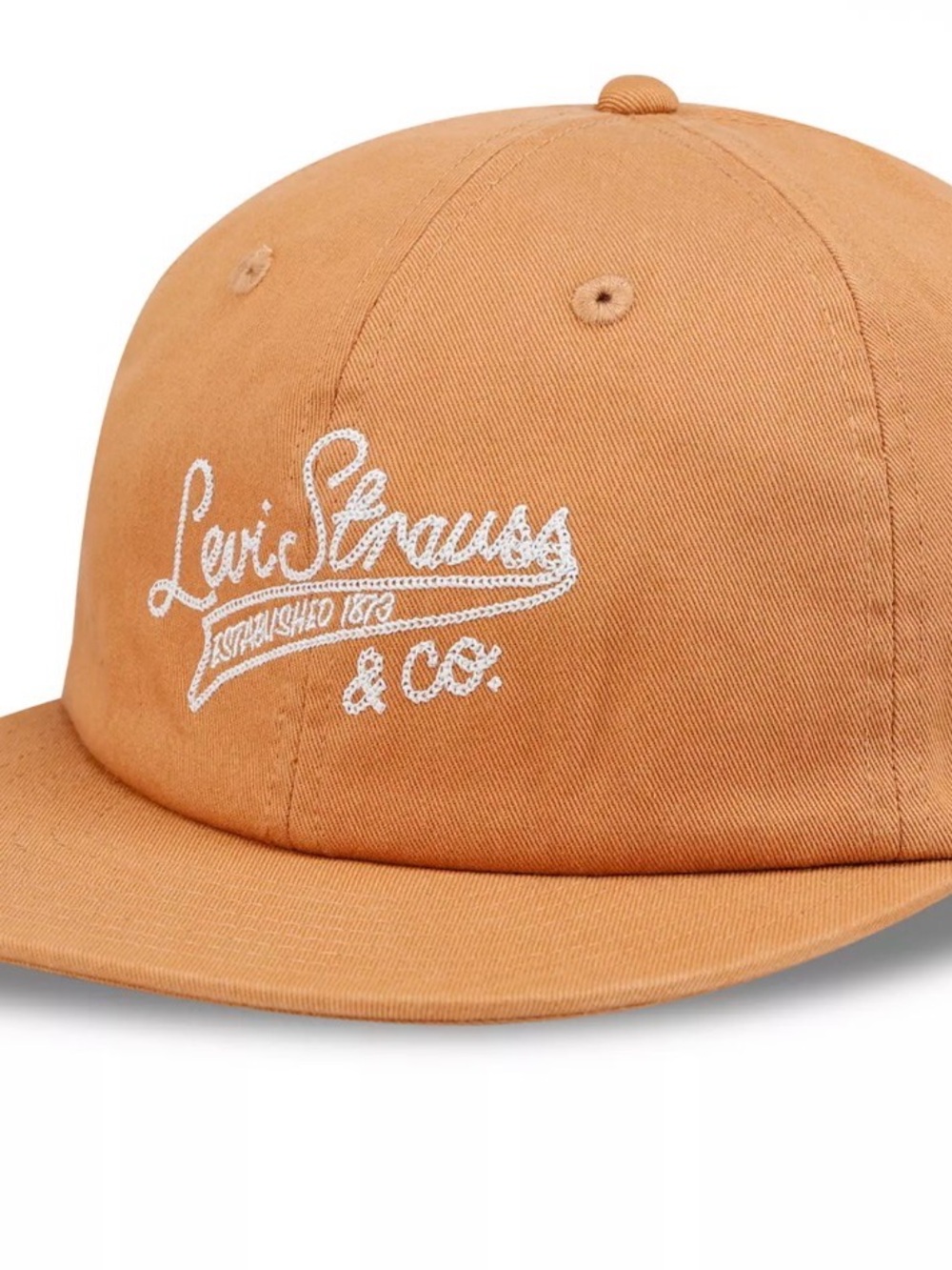 Levi's Orange Script Logo Baseball Cap